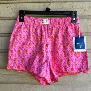 NWT Women's Seahorse Poplin Boxer Shorts Pink - Roller Rabbit × Target XS